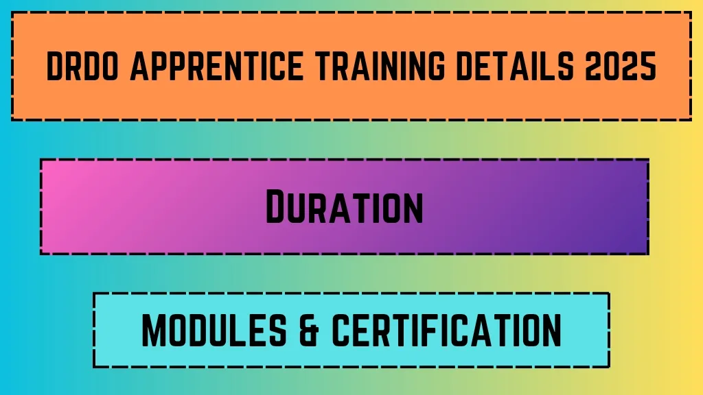 DRDO Apprentice Training Details 2025