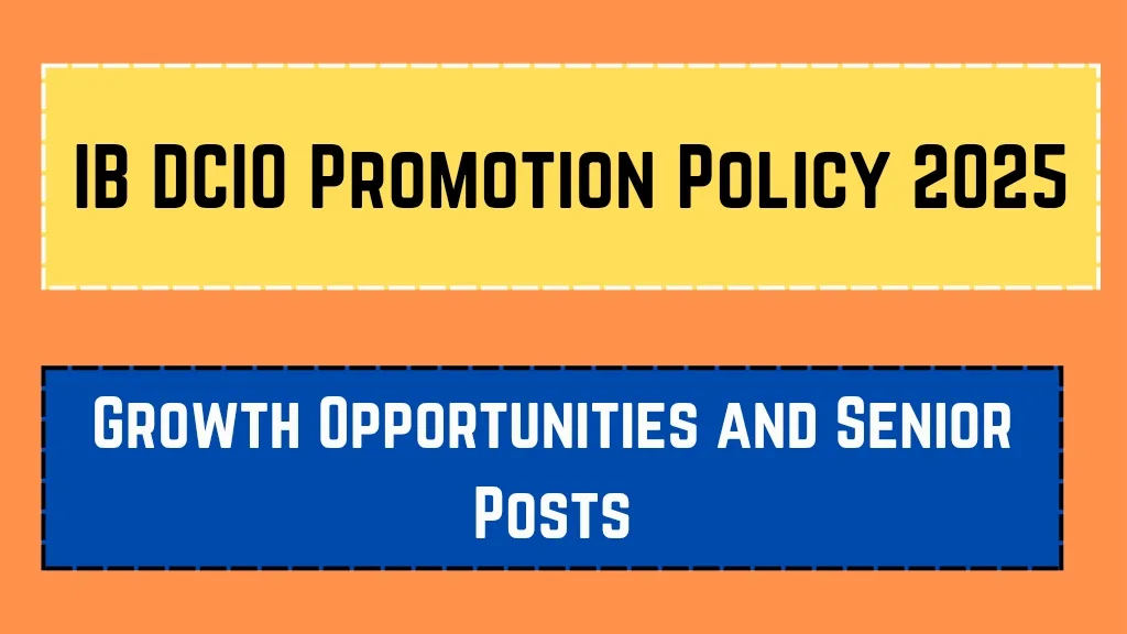 IB DCIO Promotion Policy 2025